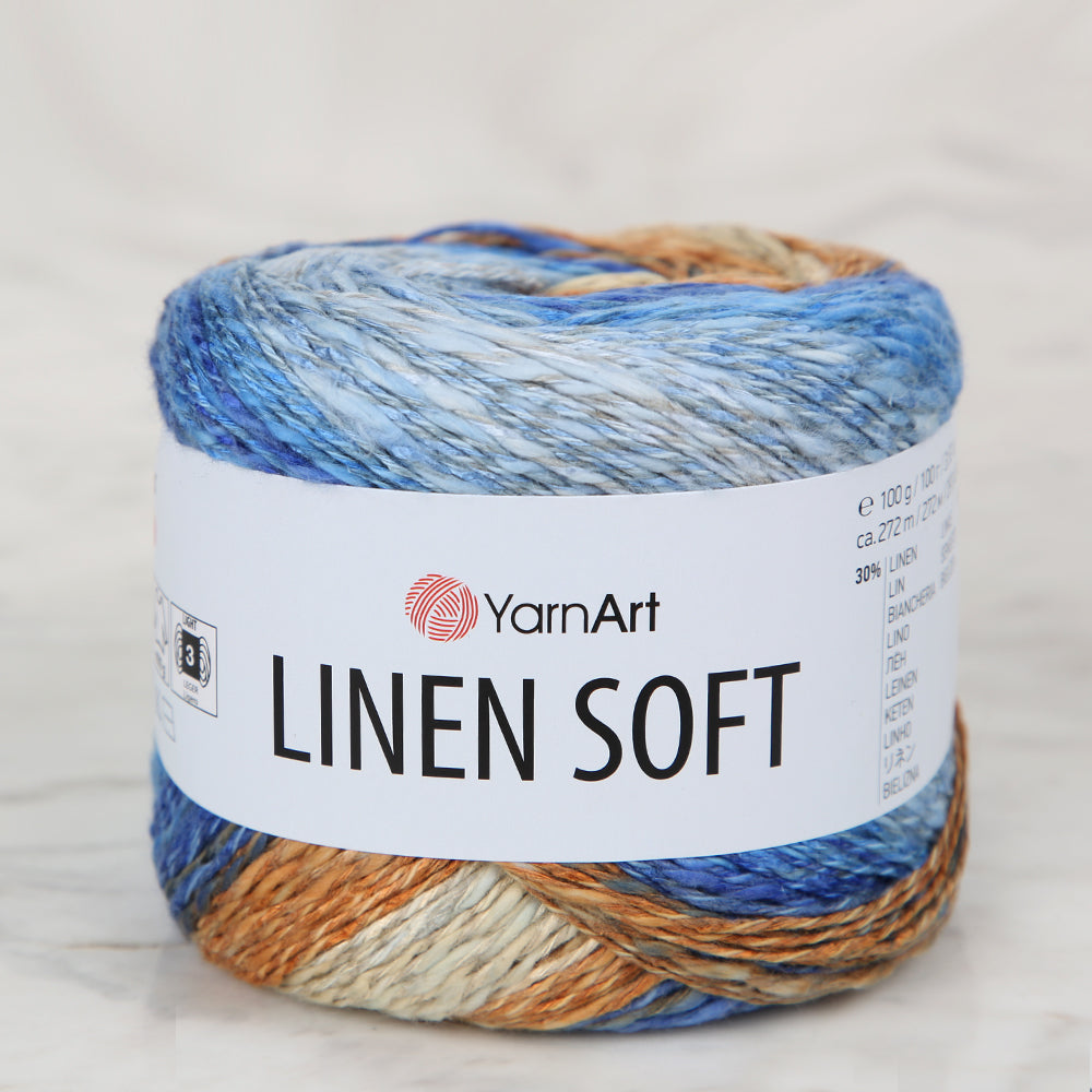 YarnArt Linen Soft Ebruli El Örgü İpi - 7411